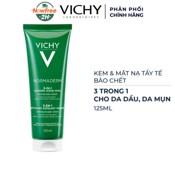 Kem &amp; Mặt Nạ Tẩy Tế Bào Chết Vichy 3 Trong 1 125ml
