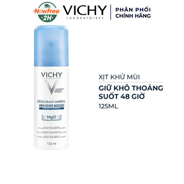 Xịt Khử Mùi Vichy Giữ Khô Thoáng Suốt 48 Giờ 125ml