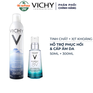 Bộ Sản Phẩm Vichy Hỗ Trợ Phục Hồi &amp; Cấp Ẩm Da 2 Món