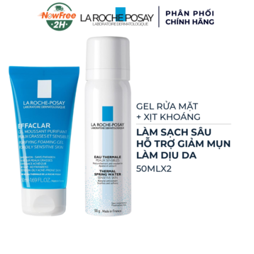 Combo La Roche-Posay Làm Sạch &amp; Làm Dịu Da Dầu Nhạy Cảm