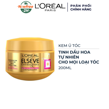 Kem Ủ L'Oreal Paris Tinh Dầu Hoa Tự Nhiên 200ml