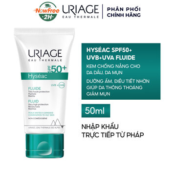 Sữa Chống Nắng Uriage Kiềm Dầu Cho Da Dầu Mụn, Hỗn Hợp 50ml