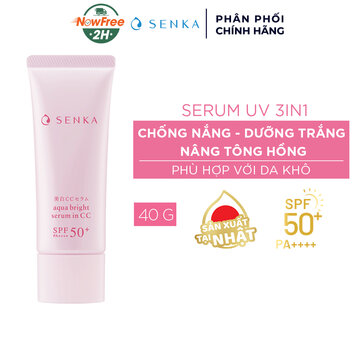 Chống Nắng Serum Senka 3 In 1 Dưỡng Sáng Da Nâng Tông 40g