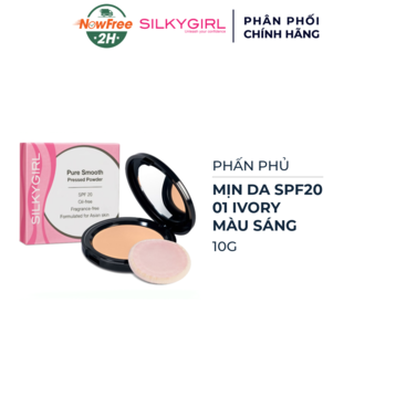 Phấn Phủ Silkygirl Mịn Da SPF20 Màu Sáng 01 Ivory 10g