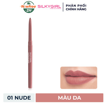 Chì Kẻ Viền Môi Silkygirl Mềm Mượt Màu Da #01 0.35g