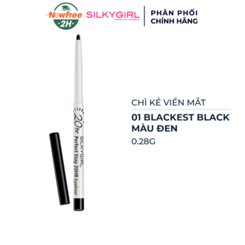 Chì Kẻ Viền Mắt Silkygirl Màu Đen 01 Blackest Black