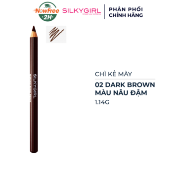 Chì Kẻ Mày SILKYGIRL Màu Nâu Đậm 02 Dark Brown