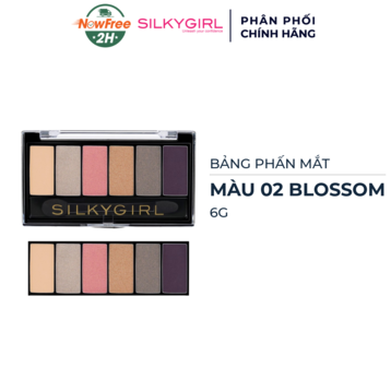 Bảng Phấn Mắt Silkygirl 6 Màu 02 Blossom 6g