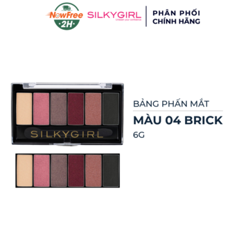 Bảng Phấn Mắt Silkygirl 6 Màu 04 Brick 6g