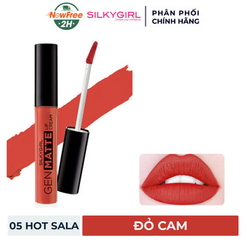 Son Kem Lì SILKYGIRL Nhẹ Môi Màu Cam 05 Hot Sala 3.8ml