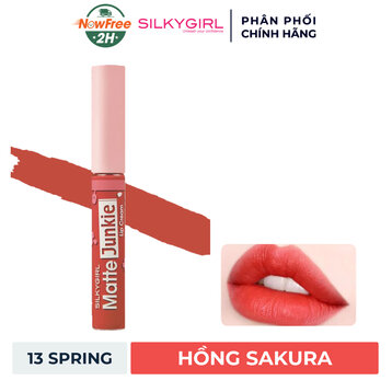 Son Kem Lì SILKYGIRL Màu Hồng Sakura 13 Spring 5.8ml
