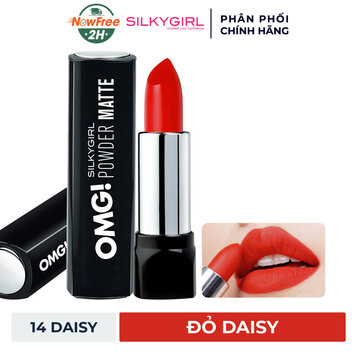 Son Lì Silkygirl Siêu Mịn 14 Daisy Màu Đỏ Daisy 3.5g