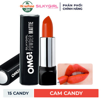 Son Lì Silkygirl Siêu Mịn 15 Candy Màu Cam Candy 3.5g