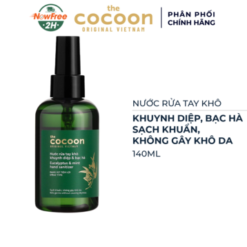 Nước Rửa Tay Khô Cocoon Khuynh Diệp &amp; Bạc Hà 140ml