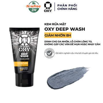 Kem Rửa Mặt Oxy Có Hạt Làm Sạch Sâu Giảm Nhờn 50g