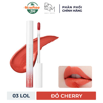Son Kem B.O.M 03 LoL - Đỏ Cherry 4g