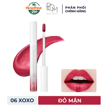 Son Kem B.O.M 06 XOXO - Đỏ Mận 4g