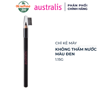 Chì Kẻ Mày Australis Không Thấm Nước Màu Đen 1.15g
