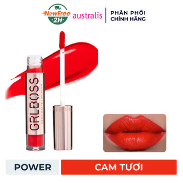 Son Kem Bán Lì Australis #Power Màu Cam Tươi 8ml