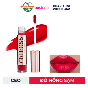Son Kem Bán Lì Australis #Ceo Màu Đỏ Hồng Sậm 8ml