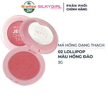 Má Hồng Dạng Thạch Silkygirl Màu Hồng Đào 02 Lollipop 3g