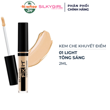 Kem Che Khuyết Điểm Silkygirl 01 Light Tông Sáng 2ml