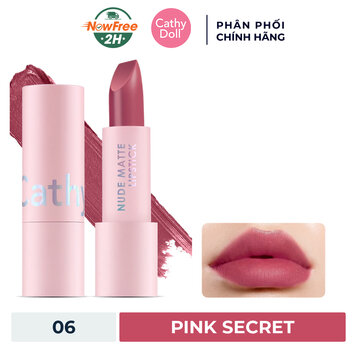 Son Thỏi Cathy Doll Mịn Lì 06 Pink Secret 3.5g