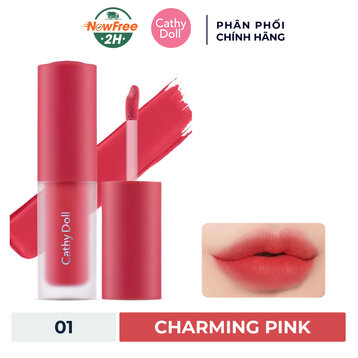 Son Tint Và Má Hồng Cathy Doll 01 Charming Pink 3.5g