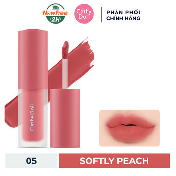 Son Tint Và Má Hồng Cathy Doll 05 Softly Peach 3.5g