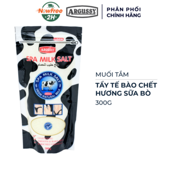 Muối Tắm Argussy Tẩy Tế Bào Chết Hương Sữa Bò 300g