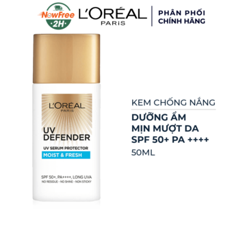 Kem Chống Nắng L'Oreal Dưỡng Ẩm Mịn Mượt Da 50ml