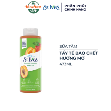 Sữa Tắm St.Ives Tẩy Tế Bào Chết Hương Mơ 473ml