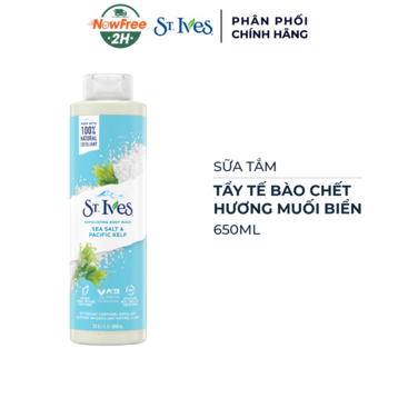 Sữa Tắm St.Ives Tẩy Tế Bào Chết Hương Muối Biển 650ml