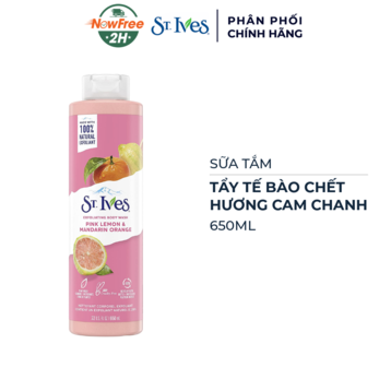 Sữa Tắm St.Ives Tẩy Tế Bào Chết Hương Cam Chanh 650ml