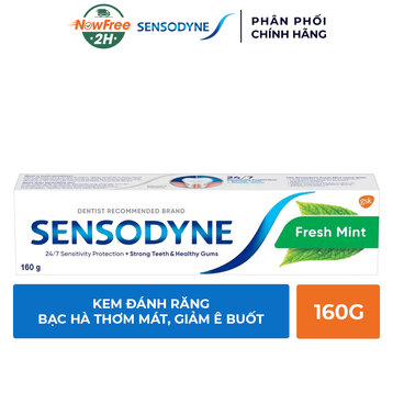 Kem Đánh Răng Sensodyne Fresh Mint Bạc Hà The Mát 160g