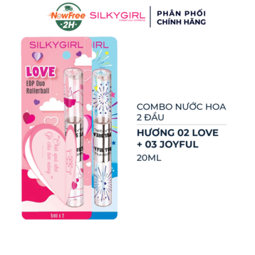 Combo Nước Hoa 2 Đầu Silkygirl Hương 02 Love + 03 Joyful