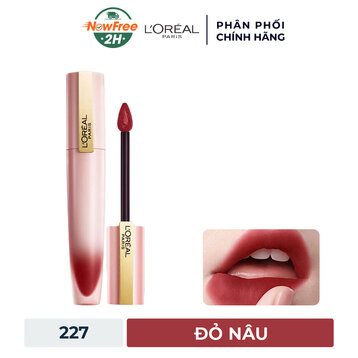 Son Kem L'Oreal Mịn Lì Nhẹ Môi 227 I Let Go - Đỏ Nâu 7ml