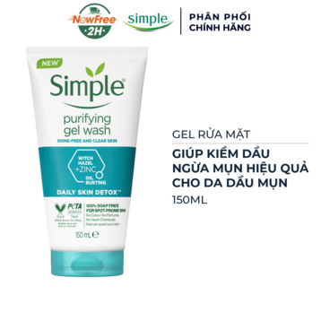 Gel Rửa Mặt Simple Thanh Khiết, Giảm Bóng Nhờn 150ml