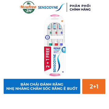 [Mua 2 Tặng 1] Bàn Chải Đánh Răng Sensodyne Chăm Sóc Răng Ê Buốt