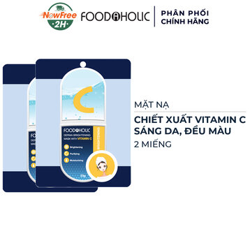 Combo 2 Mặt Nạ Foodaholic Vitamin C Dưỡng Sáng Da 23g