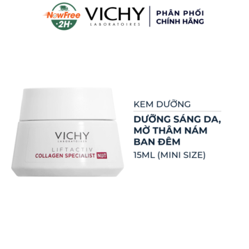 [Mini] Kem Dưỡng Vichy Sáng Da, Mờ Thâm Nám Ban Đêm 15ml