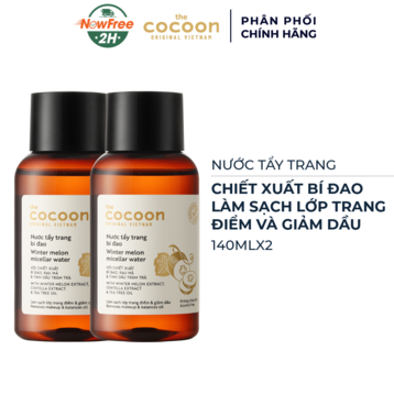 Combo 2 Nước Tẩy Trang Cocoon Bí Đao Làm Sạch &amp; Giảm Dầu 140ml