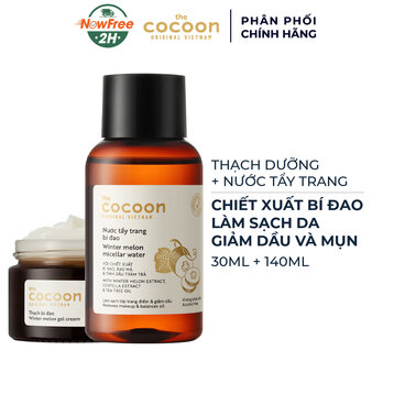 Combo Cocoon Thạch Bí Đao 30ml &amp; Nước Tẩy Trang Bí Đao 140ml