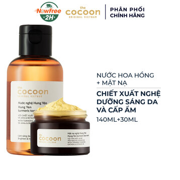 Bộ Đôi Cocoon Nước Hoa Hồng + Mặt Nạ Nghệ Hưng Yên