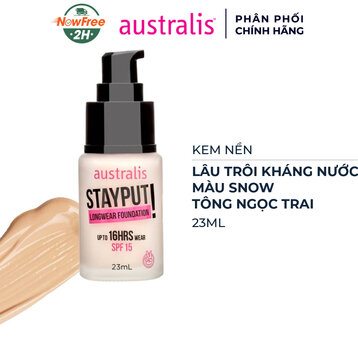 Kem Nền Australis Lâu Trôi Kháng Nước 16 Giờ #Snow 23ml