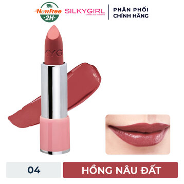 Son Dưỡng Có Màu Silkygirl 04 Taupe​ - Hồng Nâu Đất 3.2g