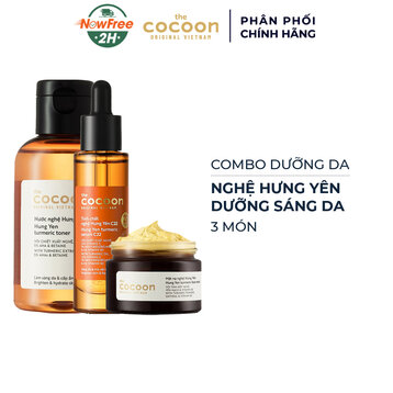 Bộ Sản Phẩm Cocoon Sáng Da Chuyên Sâu Từ Nghệ Hưng Yên 3 Món
