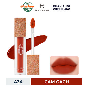 Son Kem Lì Black Rouge A34 Sensual Queen - Cam Gạch 4.5g