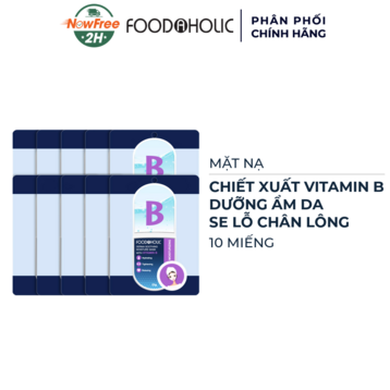 Combo 10 Mặt Nạ Foodaholic Vitamin B Dưỡng Ẩm Da 23gx10