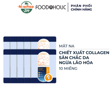 Combo 10 Mặt Nạ Foodaholic Collagen Làm Săn Chắc Da 23gx10